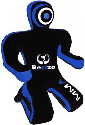 Bestzo MMA Grappling Dummy Brazilian Jiu Jitsu Dummy Wrestling Grappling BJJ Dummy Black, Judo Punching Bag Throwing Dummy for Karate, Boxing Training in Kuwait