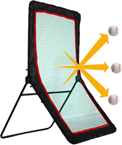 Pitch Back Baseball Rebounder Net, Adjustable Angle Pitchback Baseball Rebounder for Throwing and Pitching Practice?4X7FT Pitch Return Trainer and Rebound Net in Saudi Arabia