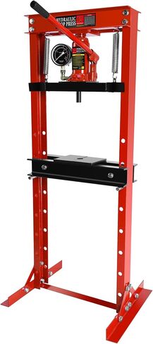 Hydraulic Shop Press,12 Ton H-Frame Garage Floor Adjustable Shop Bearing Press with Stamping Plates to Bend, Straighten, Or Press Parts, Install Bearings & U-Joints in Saudi Arabia