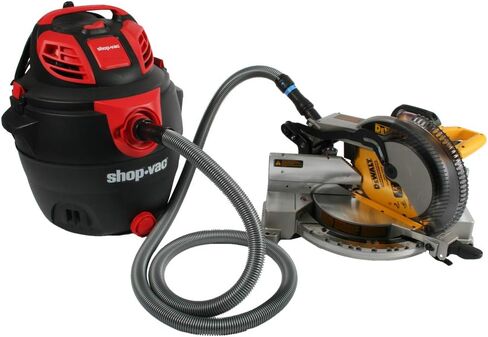 Cen-Tec Systems 95292 Home and Shop Vacuum Expanded Multi-Brand Power Tool Dust Collection Adapter Set and Full Attachment Kit, 30 Ft. Hose, Black in Kuwait