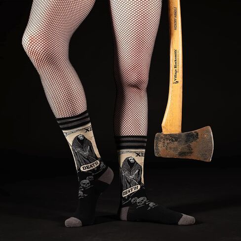 FootClothes Goth Crew Socks Unisex OSFM in Saudi Arabia