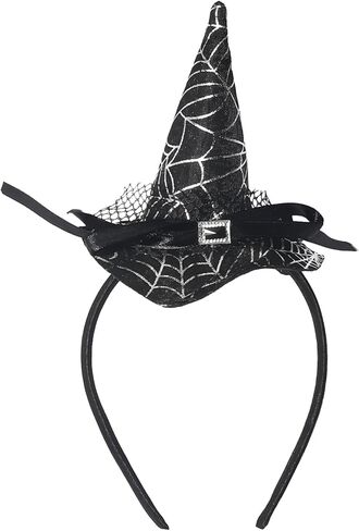 Halloween Headbands for Women Kids Witch Hat Hairbands Spiderweb Witch Hair Hoop in Saudi Arabia