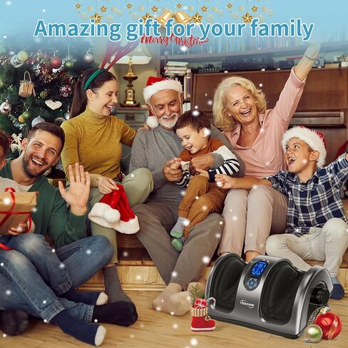 TISSCARE Shiatsu Foot Massager with Heat: Foot Massager Machine for Neuropathy, Plantar Fasciitis and Pain Relief-Massage Foot, Leg, Calf, Ankle with Deep Kneading Heat Therapy, Gift for Woman, Man in Saudi Arabia