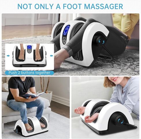 TISSCARE Shiatsu Foot Massager with Heat: Foot Massager Machine for Neuropathy, Plantar Fasciitis and Pain Relief-Massage Foot, Leg, Calf, Ankle with Deep Kneading Heat Therapy, Gift for Woman, Man in Saudi Arabia
