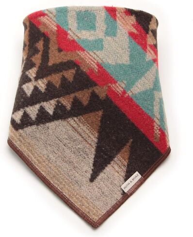 RUTH&BOAZ Wool Blend Ethnic Inca Pattern Snap On Dog Bandanas (I-Brown,L) in Saudi Arabia