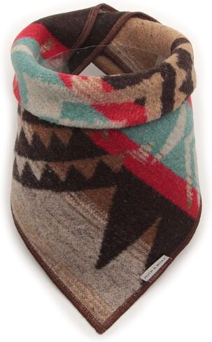 RUTH&BOAZ Wool Blend Ethnic Inca Pattern Snap On Dog Bandanas (I-Brown,L) in Saudi Arabia