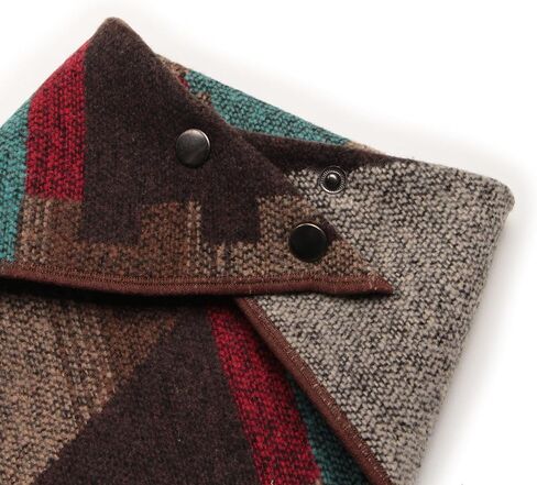 RUTH&BOAZ Wool Blend Ethnic Inca Pattern Snap On Dog Bandanas (I-Brown,L) in Saudi Arabia