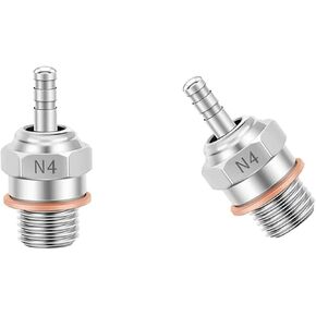 Chanmoo RC Glow Plugs No.4 N4#4 70117H Hot Spark Nitro Engine Parts Replace OS for 1/8 1/10 Scale RC Car Truck Buggy Traxxas Losi HPI Redcat HSP Himoto 3PCS