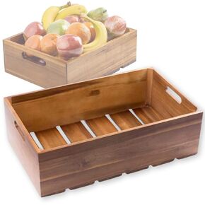 Tablecraft Serving & Display Crate Acacia 12.75 x 7 x 2.75