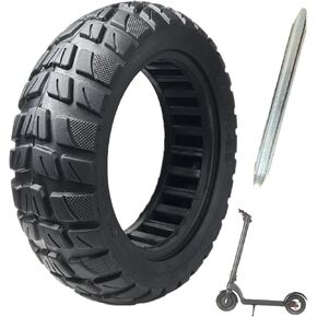 10X2.75-6.5 Scooter Tires, 70/65-6.5 Solid Tire, 10 Inch Scooter Tire, 10x2.70-6.5 Tubeless Tire Electric Scooter Wheels Replacement for Hiboy Max3 Alpha Evercross H5 Hover 1