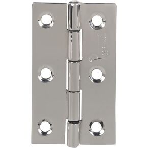ssiskcon 15 pcs Butt Hinges Cupboard Stainless Steel Folding Cabinet Hinges 2.5" x 5/8 x 5/8 60x15x15 (90pieces Stainless Steel Screws) Mirror Polished, Sturdy, Durable - Pack of 1