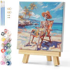 Natuyalo Paint by Numbers Kit for Adults Framed - Lion Paint by Number on Canvas with Frame, Animal DIY Acrylic Painting by Number Ideal Gift Home Wall Decor (12x12 Inch)