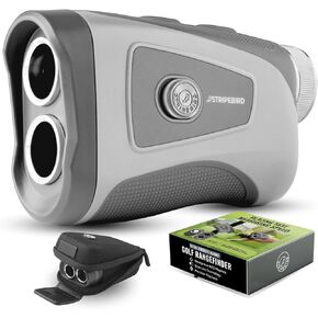 Pro Tour Golf Rangefinder with Slope (Gray) - Range Finder Golf with Ultra-Strength Magnet - Laser Rangefinder w/Slope Technology & Flag Pole Lock Vibration - Golf Range Finder