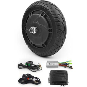 36V 350W Scooter Conversion Kit 8 Inch Brushless Huv Motor Kit for Kick Scooter DIY Trikke Speed Can Be 30KM/H