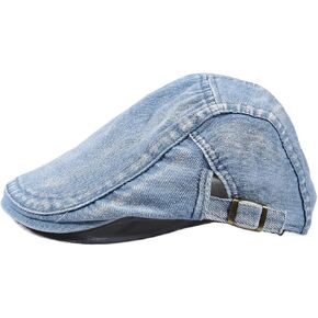 Denim Hats for Women Vintage Denim Cowboy Hat Newsboy Hat for Men Women