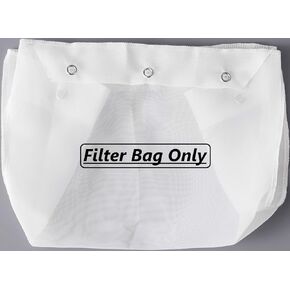 Commercial Deep Fryer Oil Filter Bag with Snaps and Oil Filter Bag Holder Frame, 6" Deep Cooking Oil filter, Durable 1000+ Times frying oil filter, Easy to Clean with Hot Water (Filter Bag and Frame)