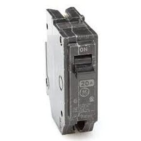 1 box (10) breaker GE THQL1120 1 POLE 20 AMP 120 VOLT STAB IN LOT of 10