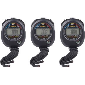 3 PCS Sports Stopwatch, High Waterproof 40mah Stopwatch Sports Stopwatch, for Timing Races, Swimming, Basketball Games