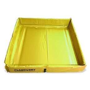 Portable Spill Containment Berm 4’ x 4’ - Folding Duck Pond, Reusable for Oil, Fuel, Chemical Spill Control - Heavy-Duty Leak Containment, UV-Resistant, Easy to Clean, Reliable and Durable