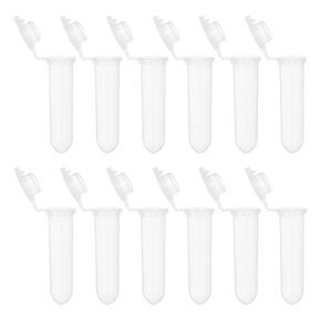 PATIKIL 2.0ML Plastic Centrifuge Tubes, 250 Pcs Microcentrifuge Tubes with Snap Cap and Graduated Marks for Sample Storage, Clear