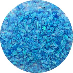 Crushed Created Opal Stone for Wood Inlay Resin Craft Jewelry Making DIY (Peacock Green, 2 Grams) in Kuwait