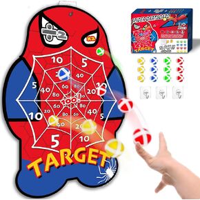 Spiderman Toys for Boys 4-6 Dartboard for Kids 6-12 Years Old,Spider Games for Kids,Birthday Toys Gift for 6 7 8 9 10 12 Years Old Boys Girl,juegos para niños,Birthday Party Games Carnival Party