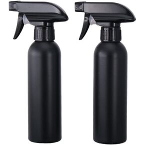 Plastic Spray Bottles 2Pcs Black Cleaning Solutions 250ml Spraying Bottles Mist/Stream Water Bottle Plastic Empty Spray Bottle