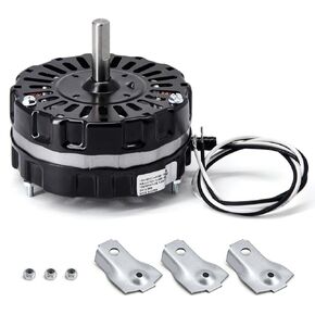 Criditpid F0510B2944 Power Vent Attic Fan Motor & 58033 Adjustable Thermostat Switch Kit.