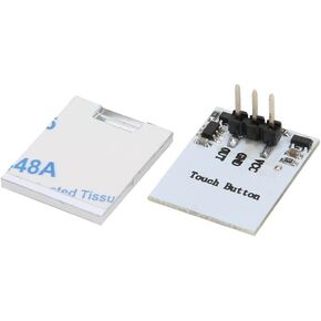 Capacitive Touch Sensor Switch, 2.7V-6V LED Sensor Switch Module, Anti-Interference, Self-Lock/No-Lock Switch Board for Arduino (Blue)
