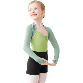 Modal Girls Kids Ballet Shrug Sweater Open Front Athletic Bolero Cardigan for Leotards