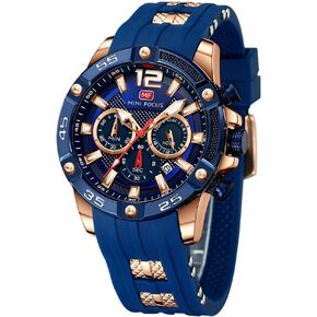 Watch for Men Military Sport Waterproof Chronograph Mens Watches Analog Quartz Luminous Date Classic Stylish Fashion Casual Designer Wrist Watch Elegant Gift for Men
