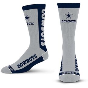 For Bare Feet - NFL Adult Unisex MVP Classic Team Logo Socks Size Medium 5-10 - Dallas Cowboys