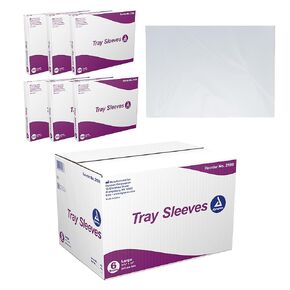 Dynarex Tray Sleeves, Tattoo and Dental Tray Sleeves, Tray Covers Made of Clear Plastic, Barrier Between The Tray and Instruments, Large, 11 ⅝" x 16", 1 Case of 3000 Tray Sleeves (6 Boxes of 500)