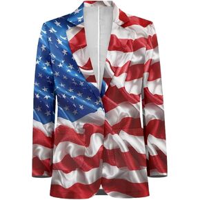 Mens Long Sleeve Blazer Suit Jacket Sports Coat Casual Business Dress Suit One Buttons with Pocket S-5XL