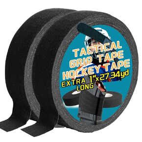 2 Pack Tactical Tapes, 1 in x 27.34 yds Goon Grip Tapes, Multipurpose Wrap Tape for Guns, Handgun, Rifle, Hockey, Lacrosse, Baseball, Softball Bats, Sport Handle, Gardening Tools