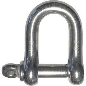 US STAINLESS Stainless Steel 316 Forged D Shackle 3/8" (10mm) Marine Grade Dee