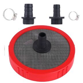 Household Hose Filter, Water Pump Sedimentation Filter,40 Mesh 304 Stainless Steel,Including 2 Connecting Ports(ID1/2'',ID3/4'') and 2 Clamps,Used for Sprayer Pump, Pressure Washer