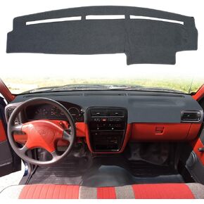 غطاء لوحة القيادة غطاء لوحة القيادة وسادة مخصصة مناسبة لشاحنة Nissan Pathfinder D21 Hardbody Pickup Truck 1986 1987 1988 1989 1990 1991 1992 1993 (رمادي داكن) in Kuwait
