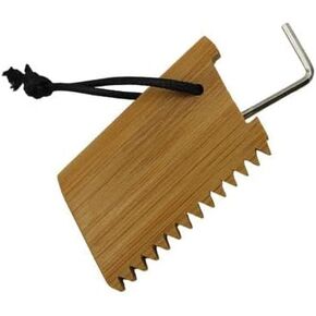 COR Surf Bamboo Wax Comb and Scraper with Built in Fin Key