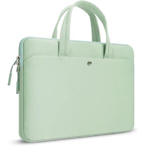 15.6 Inch laptop Case Carrying Bag Sleeve Cover, Waterproof Soft Small Briefcase for 15 15.6 16 inch Acer Asus Dell HP Thinkpad Chromebook Computer Notebook, Green