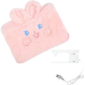 WITERY Electric Hot Water Bag with Cover- Rechargeable Heating Pad Hot Water Bottle for Pain Relief Cramps & Sore Muscles, Hot Compress Bag Hand Warmer for Outdoor/Indoor (Filled with Water)
