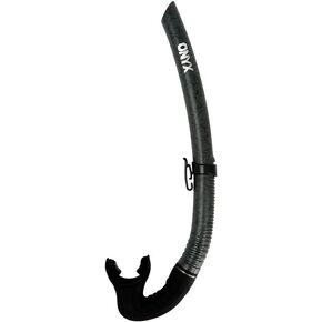 SHERWOOD SCUBA Onyx, Flexible Thermoplastic Urethane (TPU) Snorkel for Scuba Diving, Snorkeling, Freediving