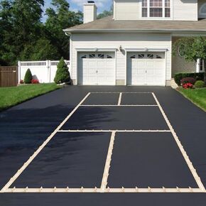 Pickleball Court Stencil, Reusable Cardboard Pickleball Court Lines, Easy to Set Up with Clear Instruction, Pickleball Court Marking Kit for Driveway, Backyard and Parks