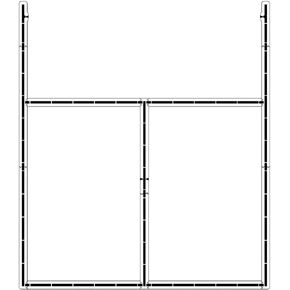 Pickleball Court Stencil 1/8″ PolyTough | Part #: 10001951 | 12-Piece Stencil Kit | Guaranteed Durability and Flexibility | Ensures Precise Markings for Pickleball Courts | Made in USA
