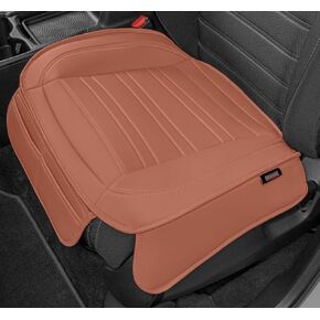 Motor Trend Faux Leather Car Seat Cover Front Bottom Seat Cushion Cover - Diamond Luxury Protector - Universal Fit for Cars, Trucks, SUVs, Vans 1pc (Gray)