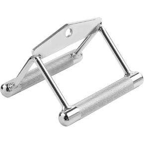 V-Shaped Bar Straight Rotating Bar Curl LAT Pull Down Bar D Handle Double D Row Handle LAT Pulldown Attachments Cable Machine Attachment for Home Gym