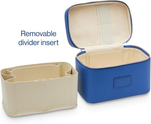 ETOILE - Mini Vanity Case Burgundy - Stylish Travel Makeup Bag Organizer With Removable Dividers in Saudi Arabia