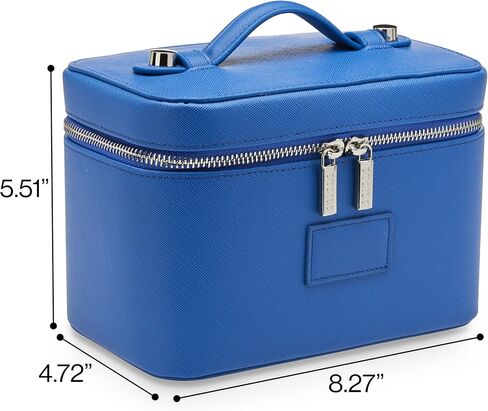 ETOILE - Mini Vanity Case Burgundy - Stylish Travel Makeup Bag Organizer With Removable Dividers in Saudi Arabia