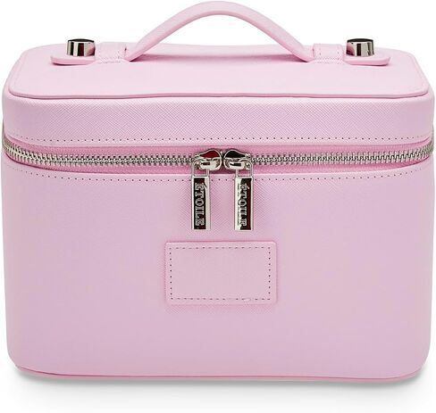 ETOILE - Mini Vanity Case Burgundy - Stylish Travel Makeup Bag Organizer With Removable Dividers in Saudi Arabia