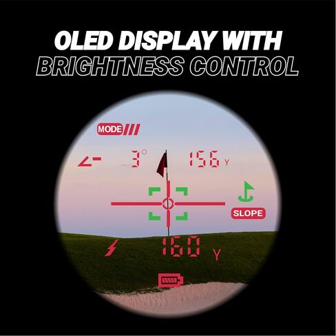 Blue Tees Golf Series 4 Ultra Golf Rangefinder with Slope Switch, 1200 Yards Range Finder, OLED Display, 6X Magnification Laser Rangefinder, Magnetic Strip, Flag Pole Locking with Pulse Vibration in Saudi Arabia